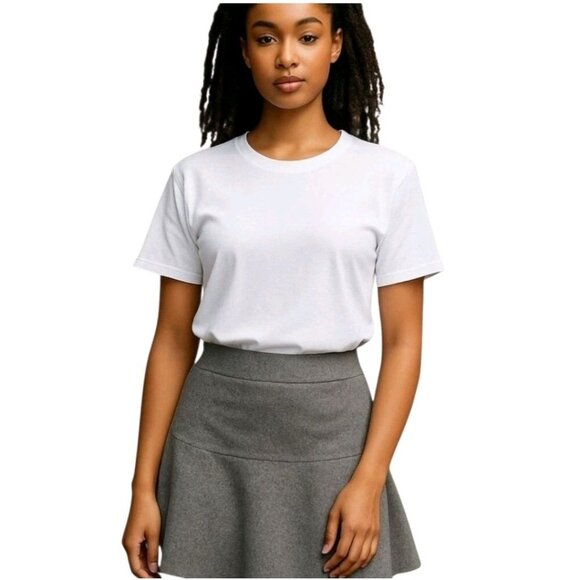 Ann Taylor Gray Wool Blend A-Line Career Skirt Size 2 Lined Zipper - Picture 1 of 7